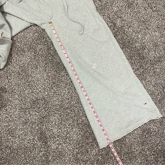 Aerie Wide Leg Fleece Skater‎ Sweatpants Gray Women’s Size Small Short - Picture 9 of 9